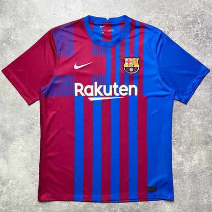 【正規品2021-2022 NIKE Barcelona home F.DE JONG #21】