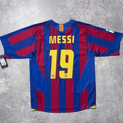 【BNWT正規品2005-2006 NIKE FC Barcelona home MESSI #19】