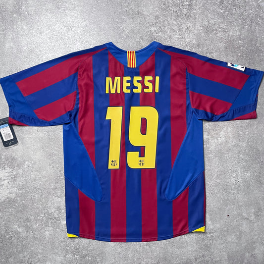 【BNWT正規品2005-2006 NIKE FC Barcelona home MESSI #19】