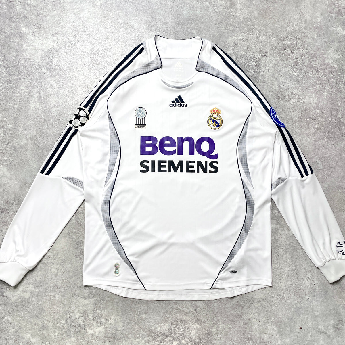 【正規品2006-2007 adidas Real Madrid home L/S RONALDO #9】