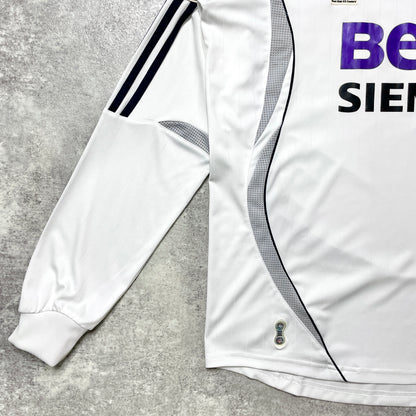 【正規品2006-2007 adidas Real Madrid home L/S RONALDO #9】