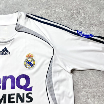 【正規品2006-2007 adidas Real Madrid home L/S RONALDO #9】