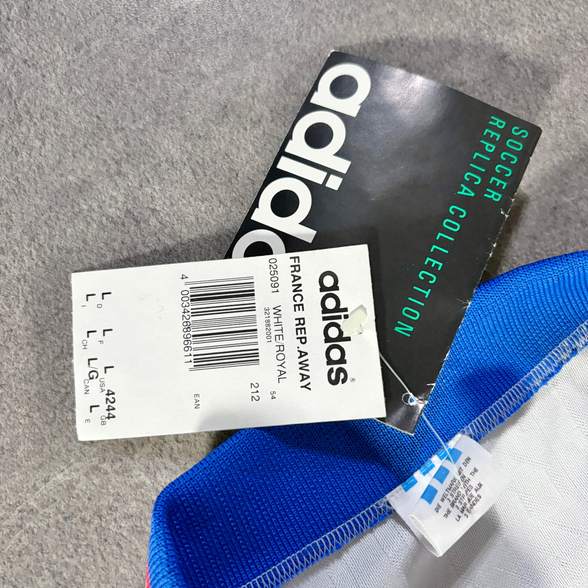 【BNWT正規品1994-1995 adidas France away shirt】