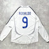 【正規品2006-2007 adidas Real Madrid home L/S RONALDO #9】