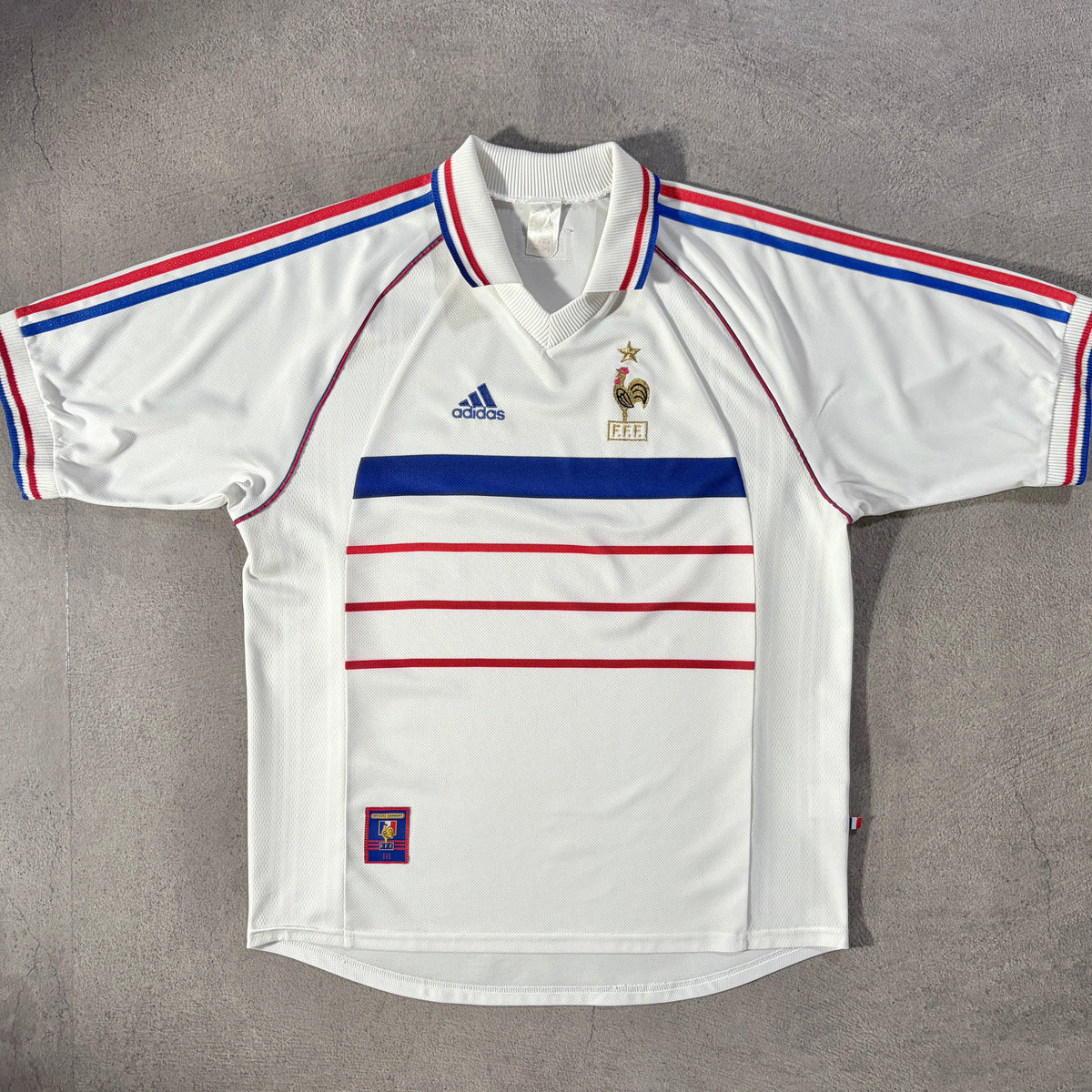 【正規品1998-2000 adidas France away shirt】