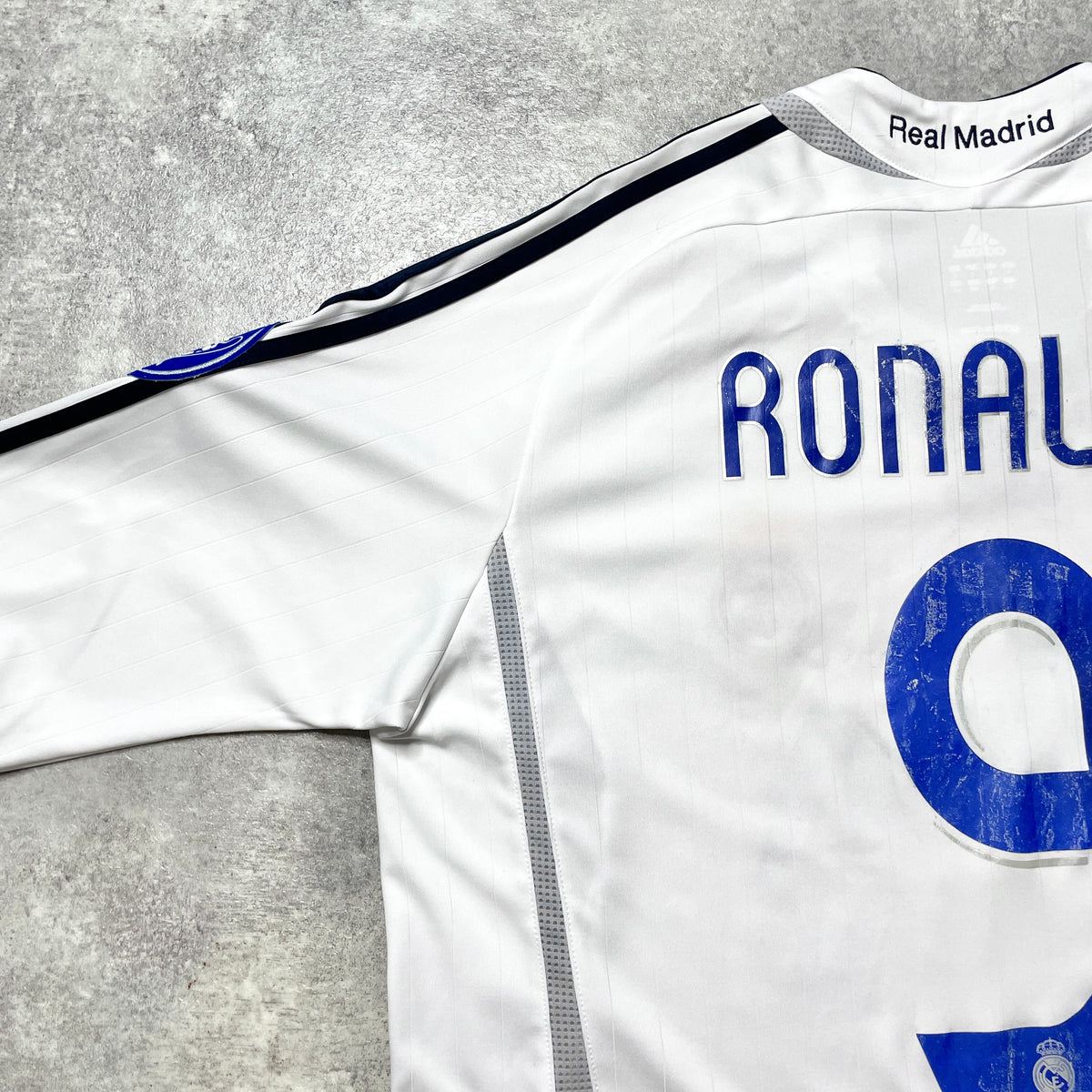 【正規品2006-2007 adidas Real Madrid home L/S RONALDO #9】