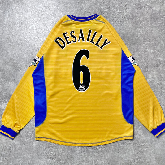【正規品2000-2002 UMBRO Chelsea away/third L/S DESAILLY #6】