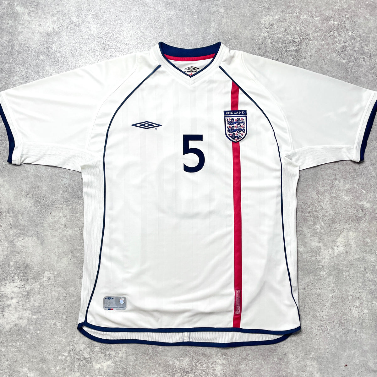 【正規品2001-2003 UMBRO England Home FERDINAND #5】