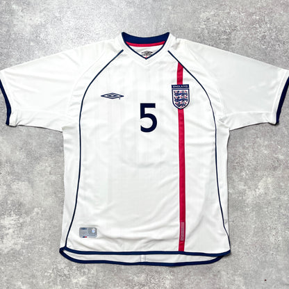 【正規品2001-2003 UMBRO England Home FERDINAND #5】