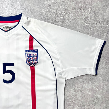 【正規品2001-2003 UMBRO England Home FERDINAND #5】