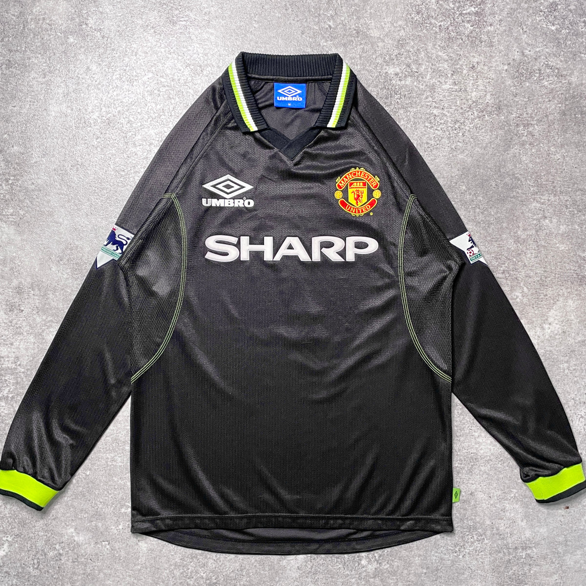 【正規品1998-1999 UMBRO Manchester United third L/S Beckham #7】