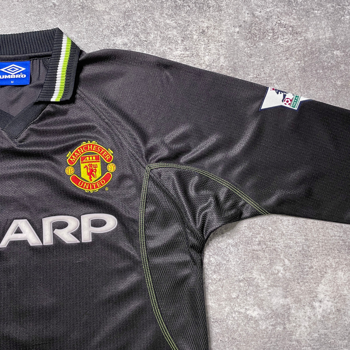 【正規品1998-1999 UMBRO Manchester United third L/S Beckham #7】