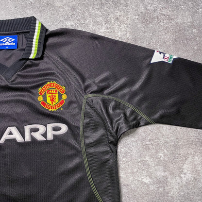 【正規品1998-1999 UMBRO Manchester United third L/S Beckham #7】