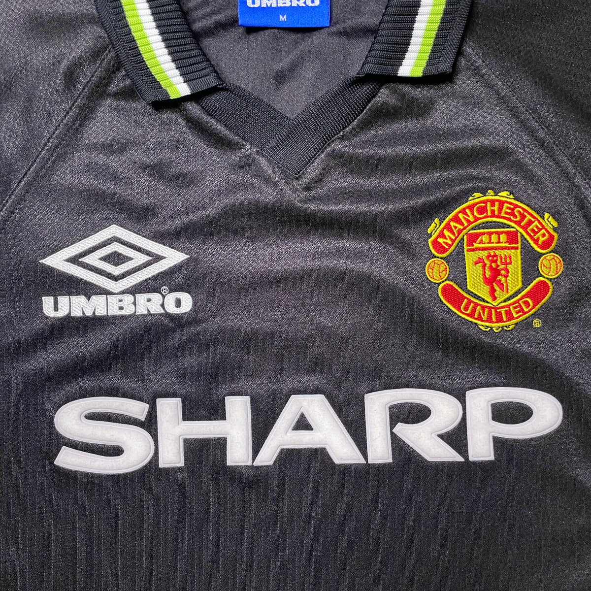 【正規品1998-1999 UMBRO Manchester United third L/S Beckham #7】
