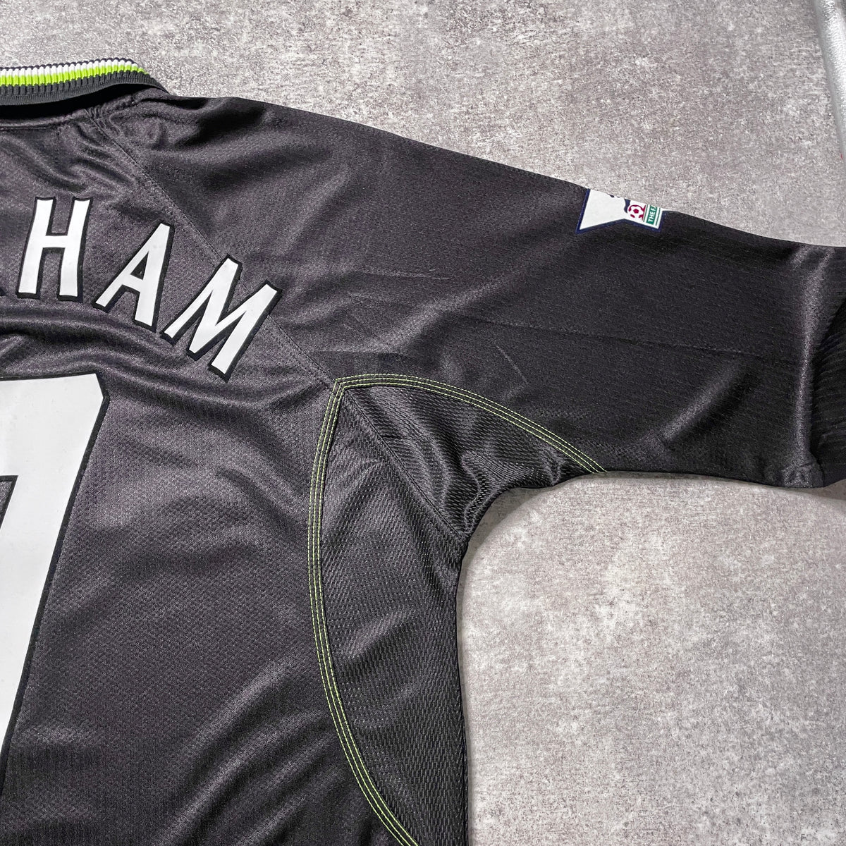【正規品1998-1999 UMBRO Manchester United third L/S Beckham #7】