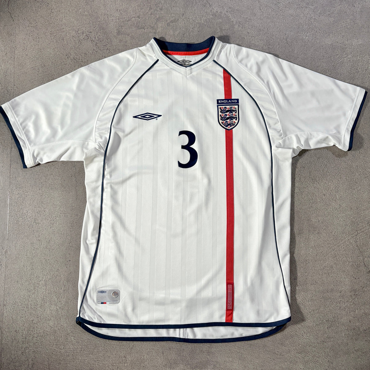【正規品2001-2003 UMBRO England home A.Cole #3】