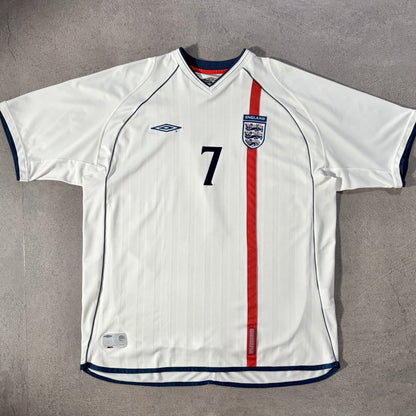 【正規品2001-2003 UMBRO England home Beckham #7】