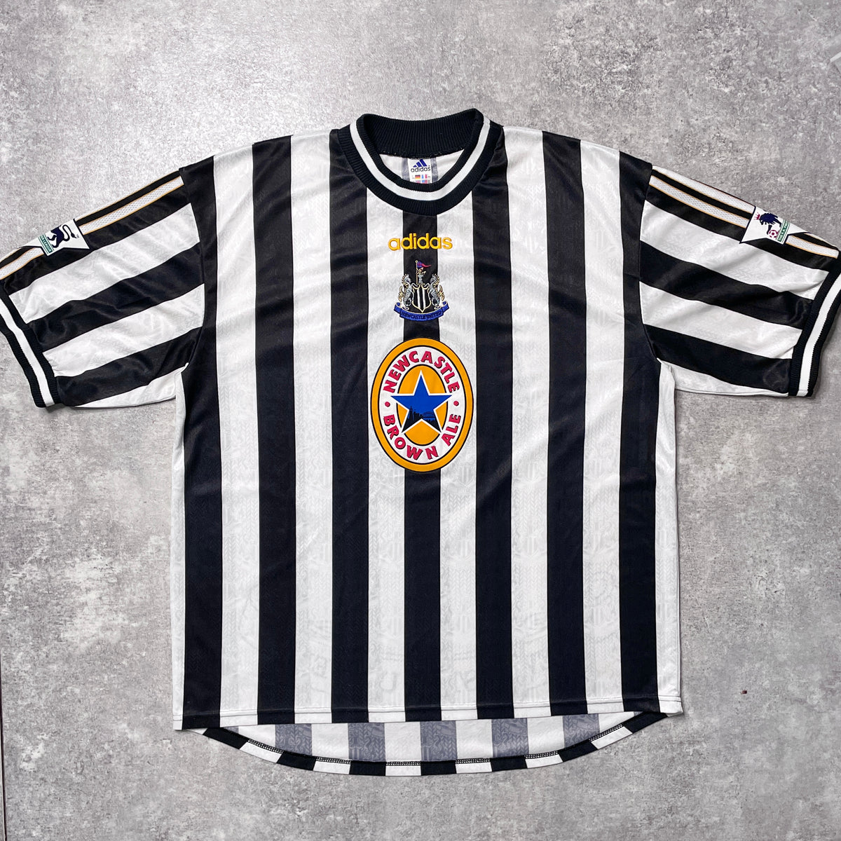 【正規品1997-1999 adidas Newcastle United home SHEARER #9】