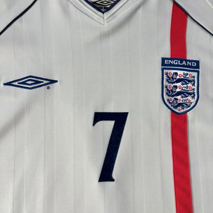【正規品2001-2003 UMBRO England home Beckham #7】