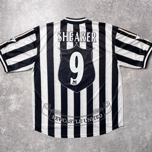 【正規品1997-1999 adidas Newcastle United home SHEARER #9】