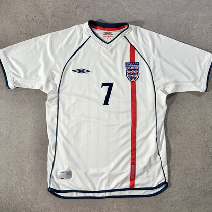 【正規品2001-2003 UMBRO England home Beckham #7】