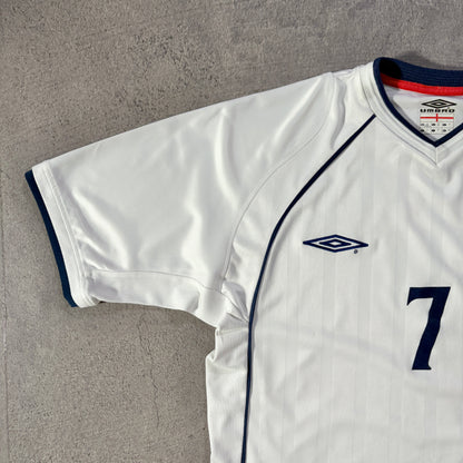 【正規品2001-2003 UMBRO England home Beckham #7】