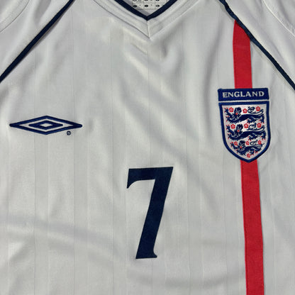 【正規品2001-2003 UMBRO England home Beckham #7】