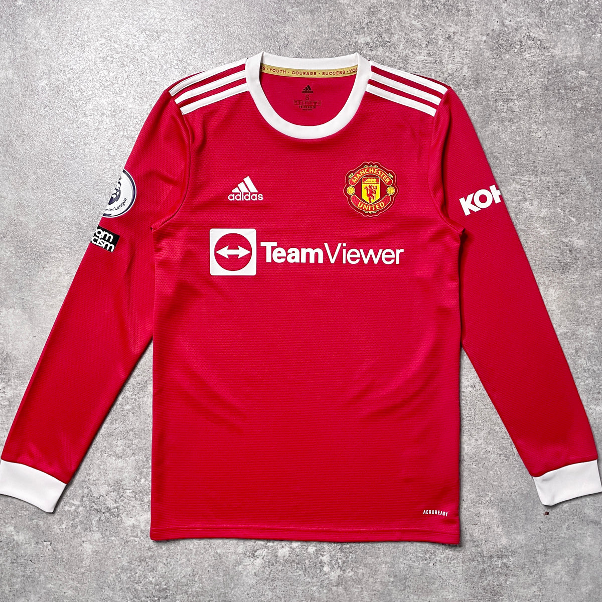 【正規品2021-2022 adidas Manchester United home L/S Ronaldo #7】