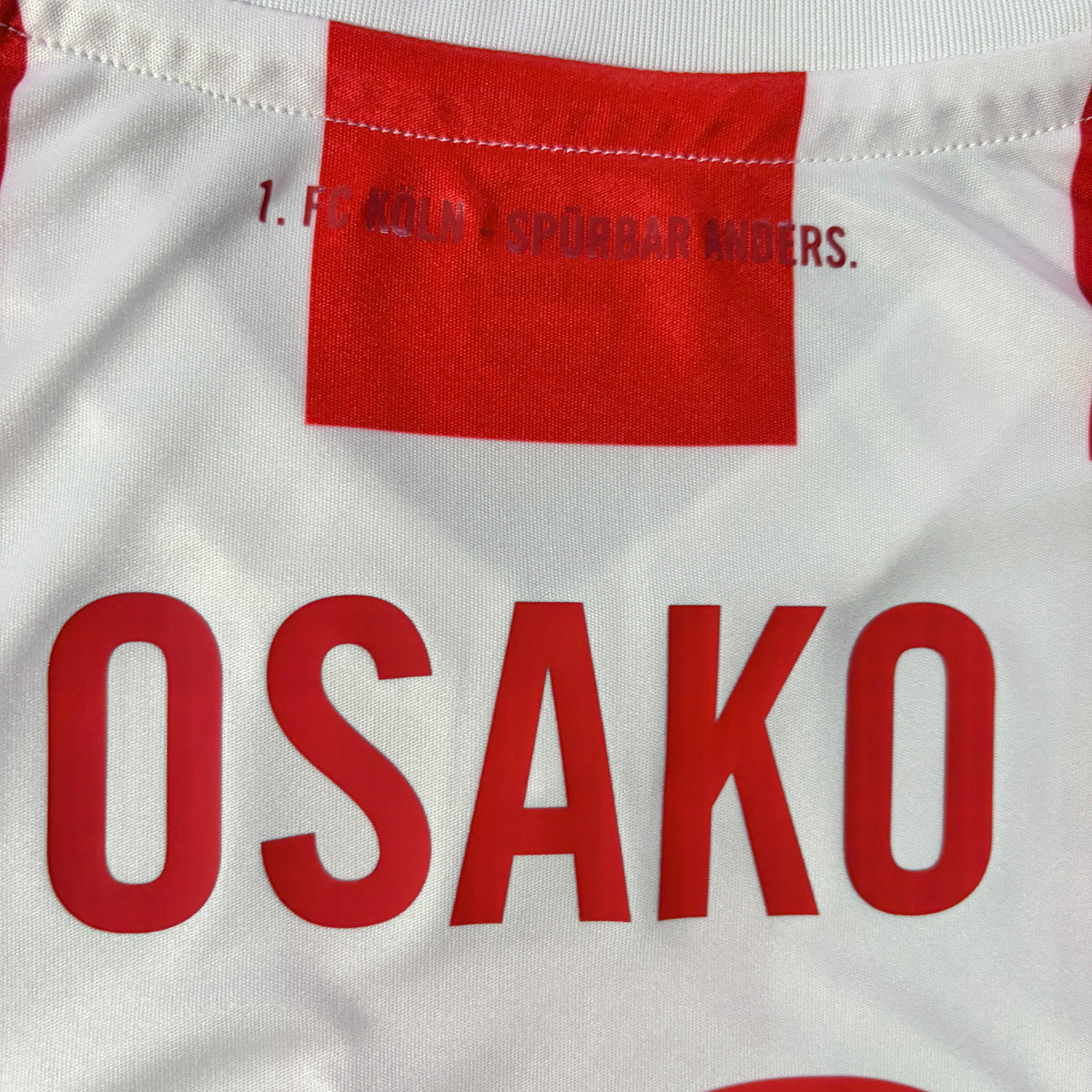 【正規選手支給実使用品2017-2018 erima Köln home OSAKO #13】