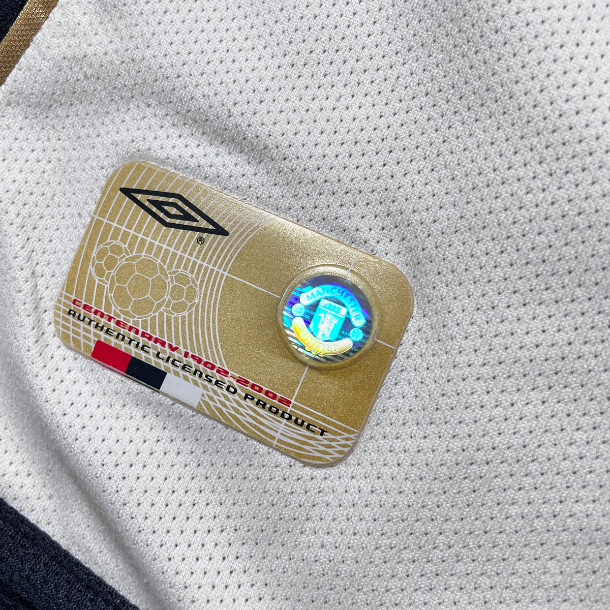 【正規品2001-2002 UMBRO Manchester United UCL away/third L/S Beckham #7】
