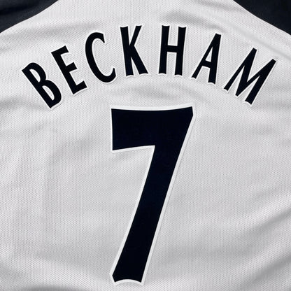 【正規品2001-2002 UMBRO Manchester United UCL away/third L/S Beckham #7】