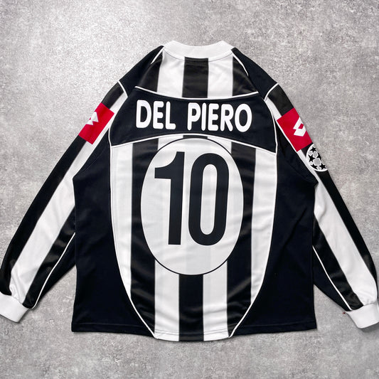 【正規選手支給品2002-2003 Lotto Juventus UCL home DEL PIERO #10】