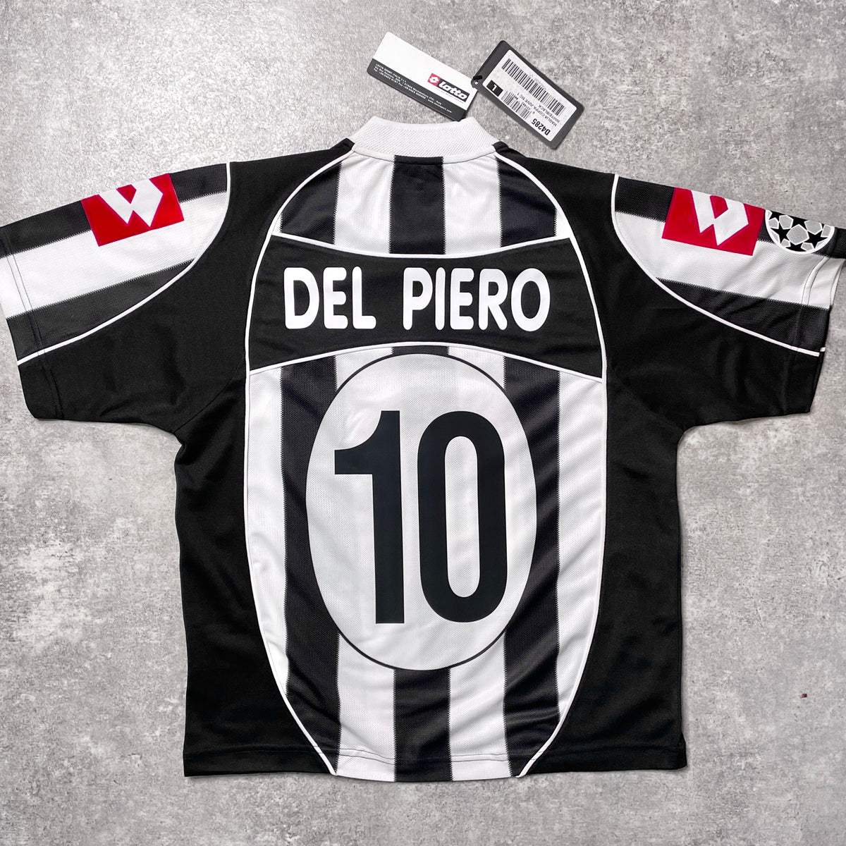 【BNWT正規品2002-2003 Lotto Juventus UCL home DEL PIERO #10】