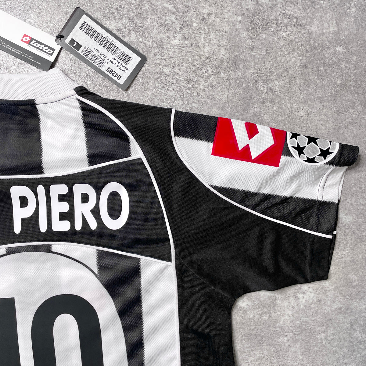 【BNWT正規品2002-2003 Lotto Juventus UCL home DEL PIERO #10】