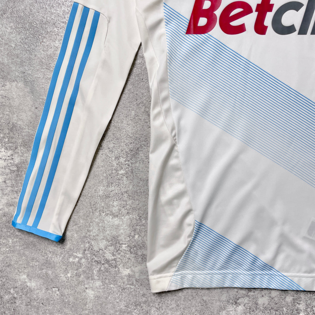 【正規選手支給品2011-2012 adidas Marseille home L/S shirt】