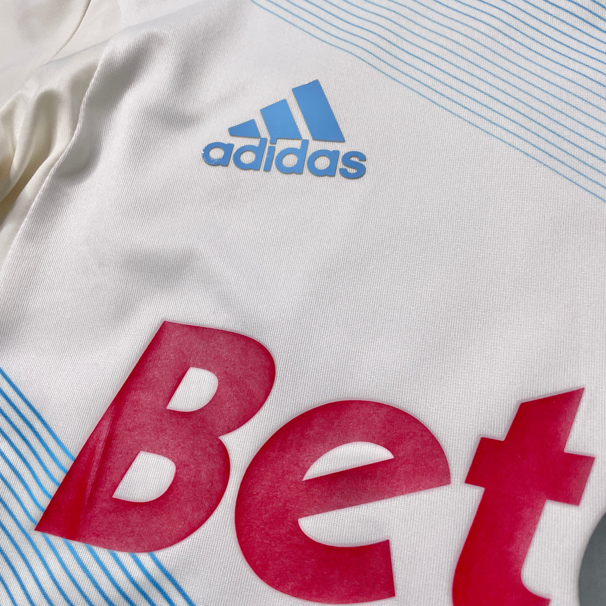 【正規選手支給品2011-2012 adidas Marseille home L/S shirt】