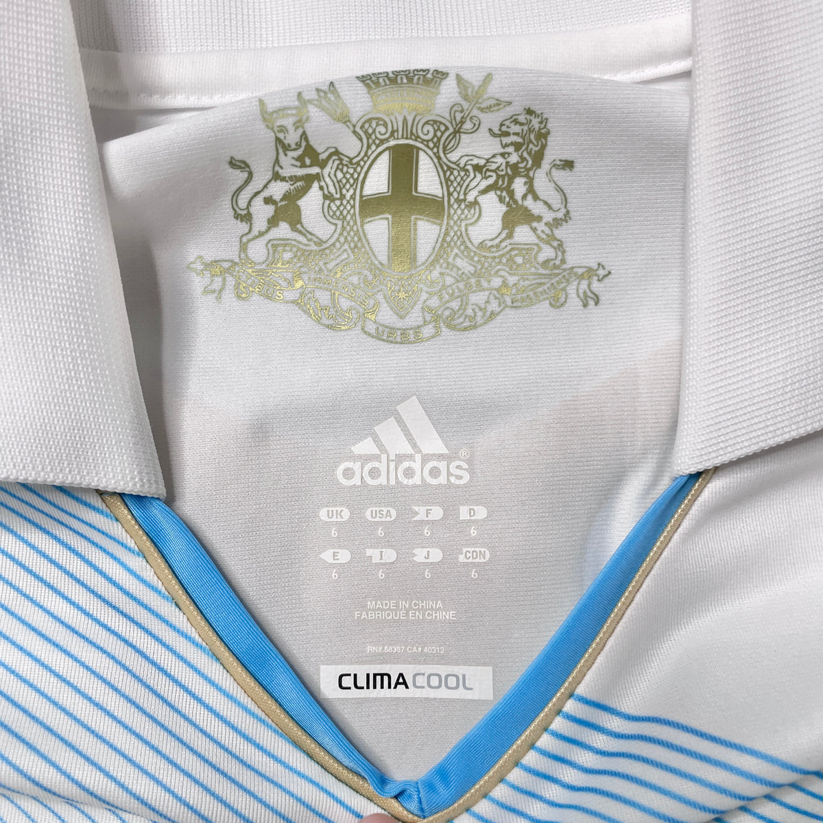 【正規選手支給品2011-2012 adidas Marseille home L/S shirt】
