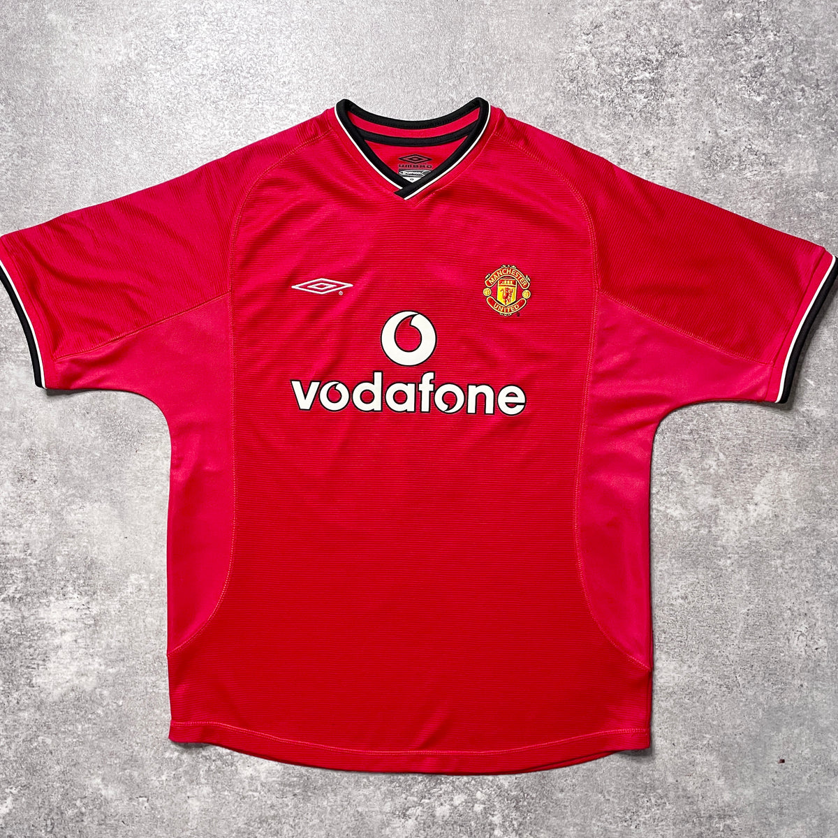 【正規品2000-2001 Umbro Manchester united home Beckham #7】