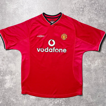 【正規品2000-2001 Umbro Manchester united home Beckham #7】