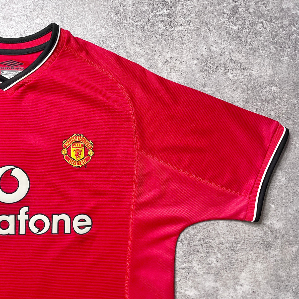 【正規品2000-2001 Umbro Manchester united home Beckham #7】