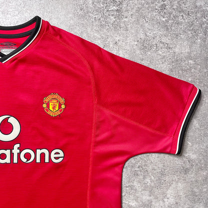 【正規品2000-2001 Umbro Manchester united home Beckham #7】