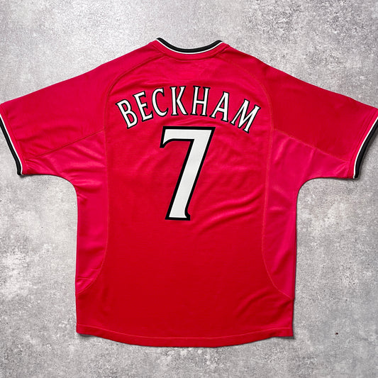【正規品2000-2001 Umbro Manchester united home Beckham #7】