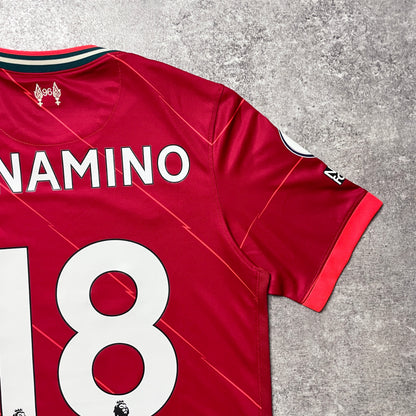 【正規品2021-2022 NIKE Liverpool home MINAMINO #18】