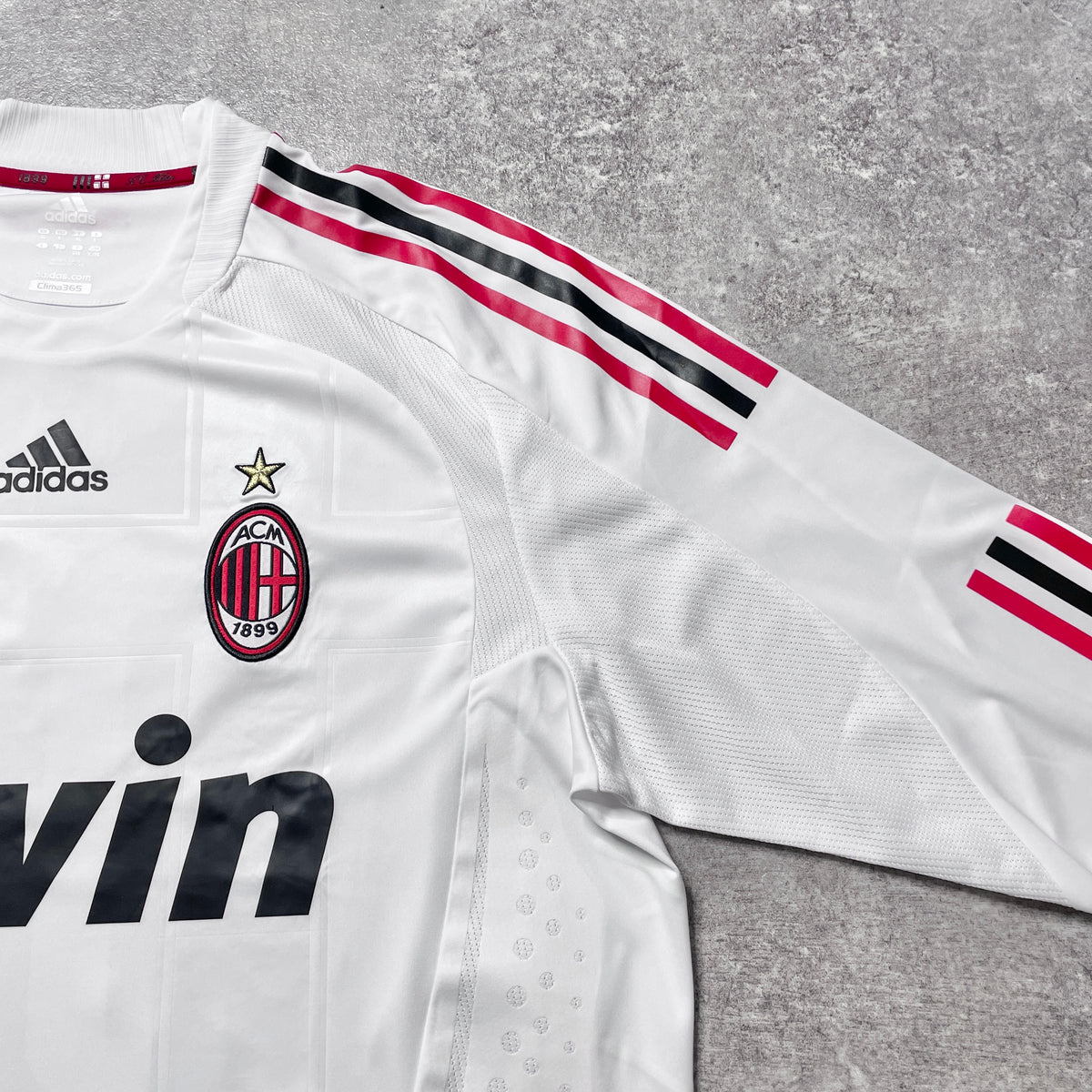 【BNWT正規選手支給品2008-2009 adidas AC Milan away L/S Beckham #32】