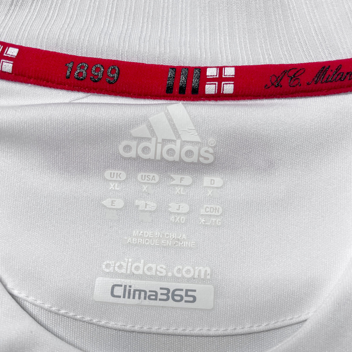 【BNWT正規選手支給品2008-2009 adidas AC Milan away L/S Beckham #32】