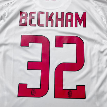 【BNWT正規選手支給品2008-2009 adidas AC Milan away L/S Beckham #32】
