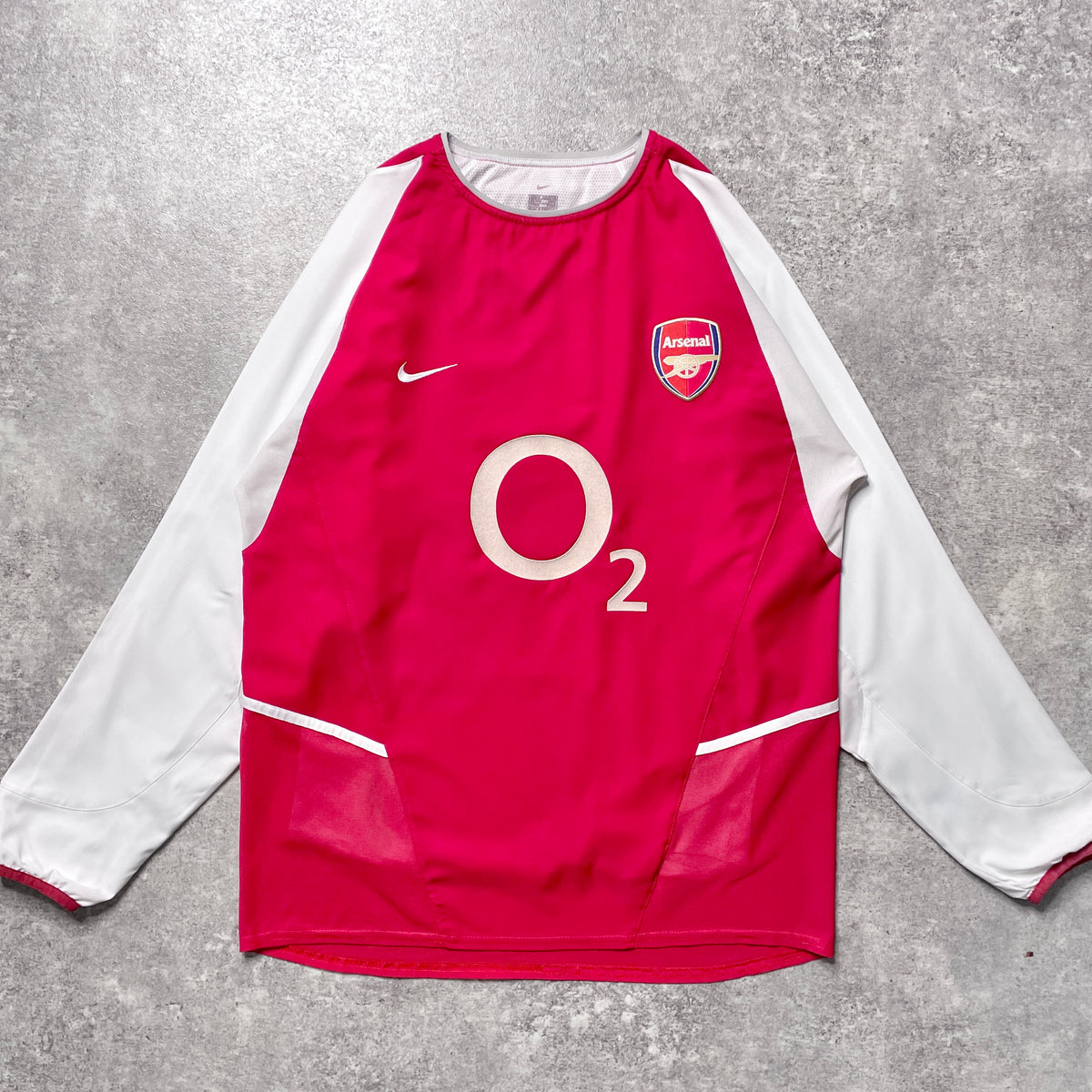 【正規選手支給2002-2004 NIKE Arsenal home L/S BERGKAMP #10】