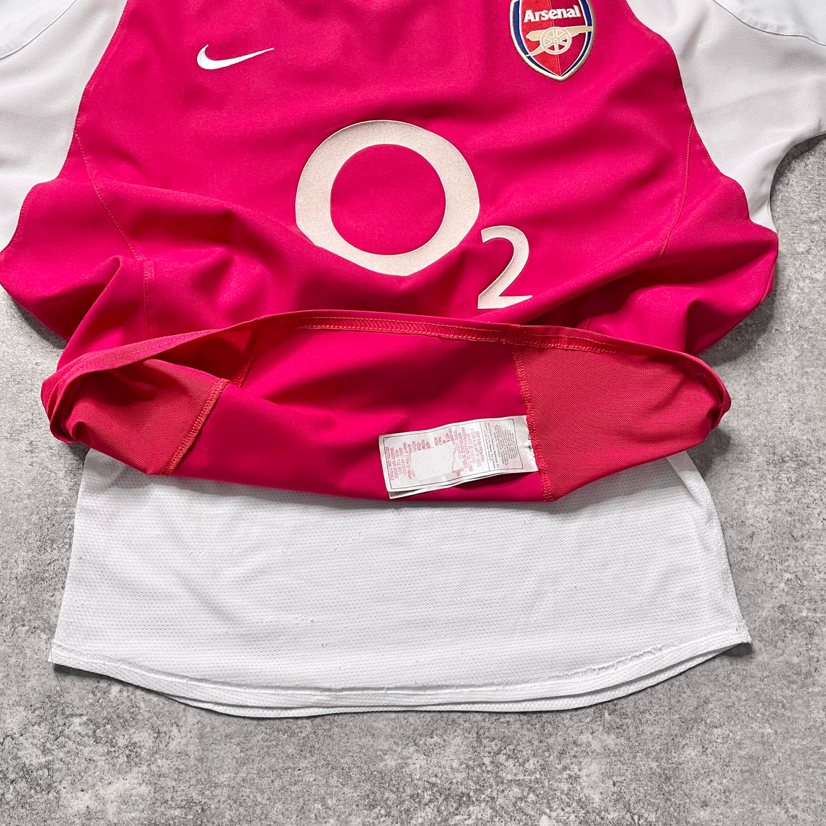 【正規選手支給2002-2004 NIKE Arsenal home L/S BERGKAMP #10】