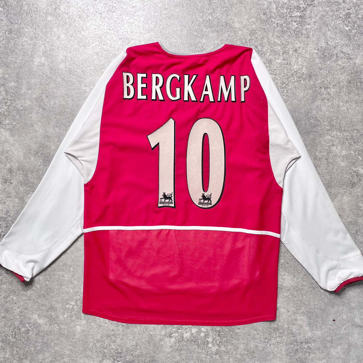 【正規選手支給2002-2004 NIKE Arsenal home L/S BERGKAMP #10】