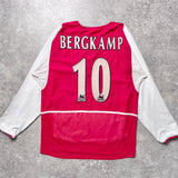 【正規選手支給2002-2004 NIKE Arsenal home L/S BERGKAMP #10】